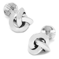 Sterling Silver Knot Personalized Cufflinks