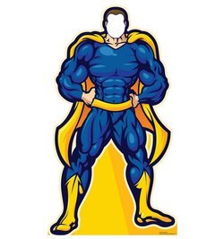 Super Hero Standin Cardboard Cutout