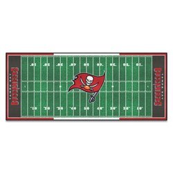 Tampa Bay Buccaneers Football Field Runner Rug