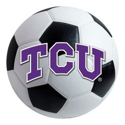 Texas Christian University Soccer Ball Rug