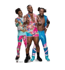 The New Day Big E, Kofi and Xavier WWE Cardboard Cutout