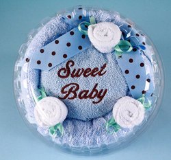 The Sweetest Baby Boy Hooded Towel Cake