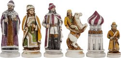 The Tzar, Ivan The Great<BR>Handpainted Oxo-Teak<BR>Chessmen Set