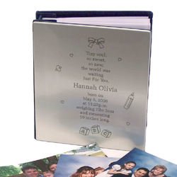 Tiny Soul Personalized Silver Baby Album
