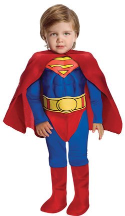 Toddler Deluxe Superman Costume - Muscle Chest