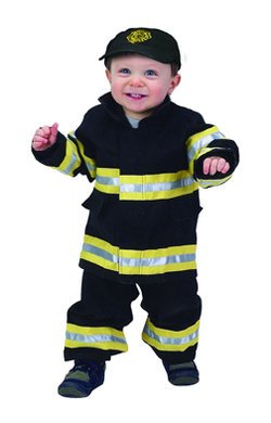 Toddler Jr. Fire Fighter Suit (Black)