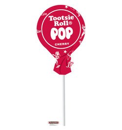 Tootsie Pop Cherry Cardboard Cutout
