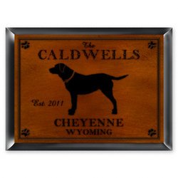 Traditional Personalized Cabin Sign - Labrador