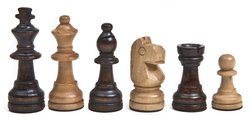 Traditional Staunton Chessmen Set King 3-1/2"