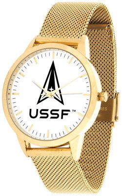 United States Space Force - Mesh Statement Watch - Gold Band