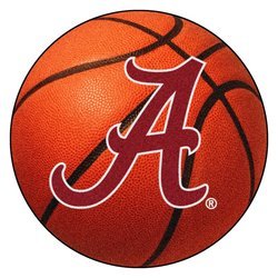 University of Alabama Basketball Rug - Crimson A Logo