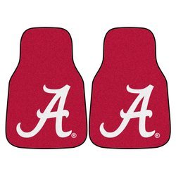 University of Alabama Car Mat Set - Crimson A Logo