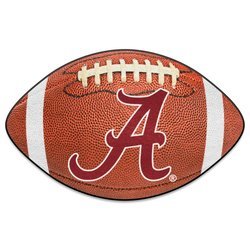 University of Alabama Football Rug - Crimson A Logo