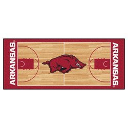 University of Arkansas Basketball Court Runner Rug