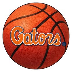 University of Florida Basketball Rug - Gators Script