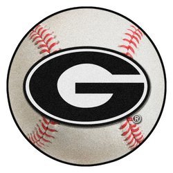 University of Georgia Baseball Rug - G Logo