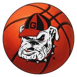 University of Georgia Basketball Rug - Bulldogs Logo