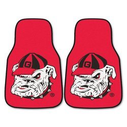 University of Georgia Car Mat Set - Bulldogs Logo Red