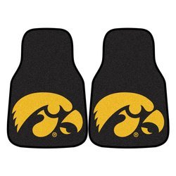 University of Iowa Car Mat Set - Hawkeyes Logo