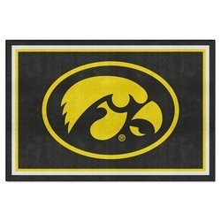 University of Iowa Floor Rug - 5x8 - Hawkeyes Logo