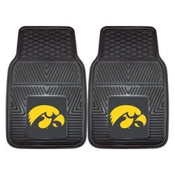 University of Iowa Heavy Duty Car Mat Set - Hawkeyes Logo