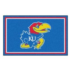 University of Kansas Floor Rug - 4x6