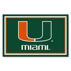 University of Miami Floor Rug - 4x6