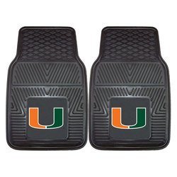 University of Miami Heavy Duty Car Mat Set