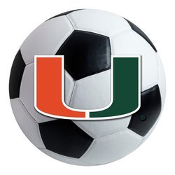 University of Miami Soccer Ball Rug