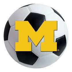 University of Michigan Soccer Ball Rug