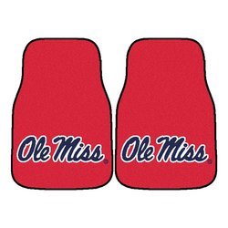 University of Mississippi Car Mat Set - Ole Miss Logo
