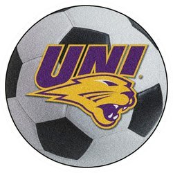 University of Northern Iowa Soccer Ball Rug