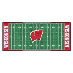 University of Wisconsin Football Field Runner Rug