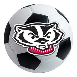 University of Wisconsin Soccer Ball Rug - Badger Logo