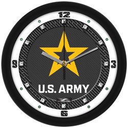 US Army Carbon Fiber Textured Team Wall Clock
