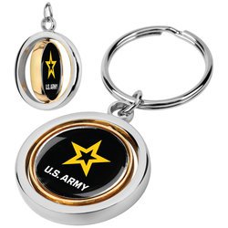 US Army Spinner Key Chain