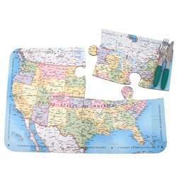 USA Map Jigsaw Placements