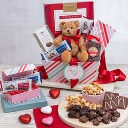 Valentine's Day Chocolate And Cookies Gift Basket