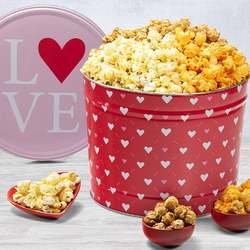 Valentine's Day Popcorn Tin - Traditional 2 Gallon