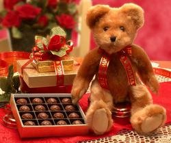 Valentine's Day Teddy Bear Gift Set