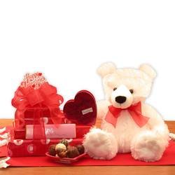Valentine Teddy & Chocolate Gift Tower