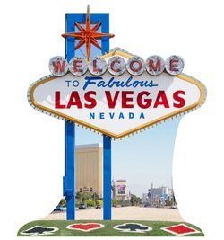 Vegas Sign Cardboard Cutout