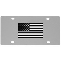 Veteran Thin Gray Line License Plate Wall Plaque