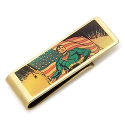 Vintage Patriotic Superman Money Clip