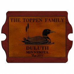 Vintage Personalized Cabin Sign - Loon