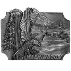 Washington Antiqued Belt Buckle