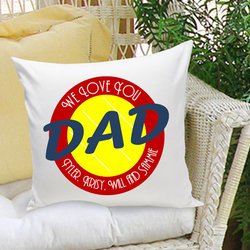 We Love You Dad Personalized Pillow