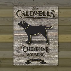 Weathered Wood Personalized Wall Art