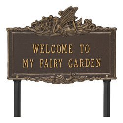 Welcome to My Fairy Garden Lawn Plaque