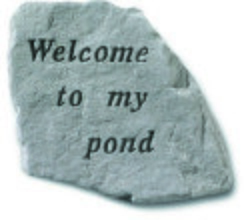 Welcome to my pond Garden Stone